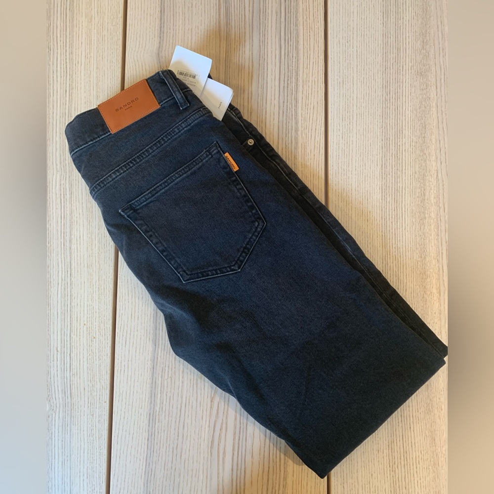 Dark Grey Sandro Mens Jeans, New